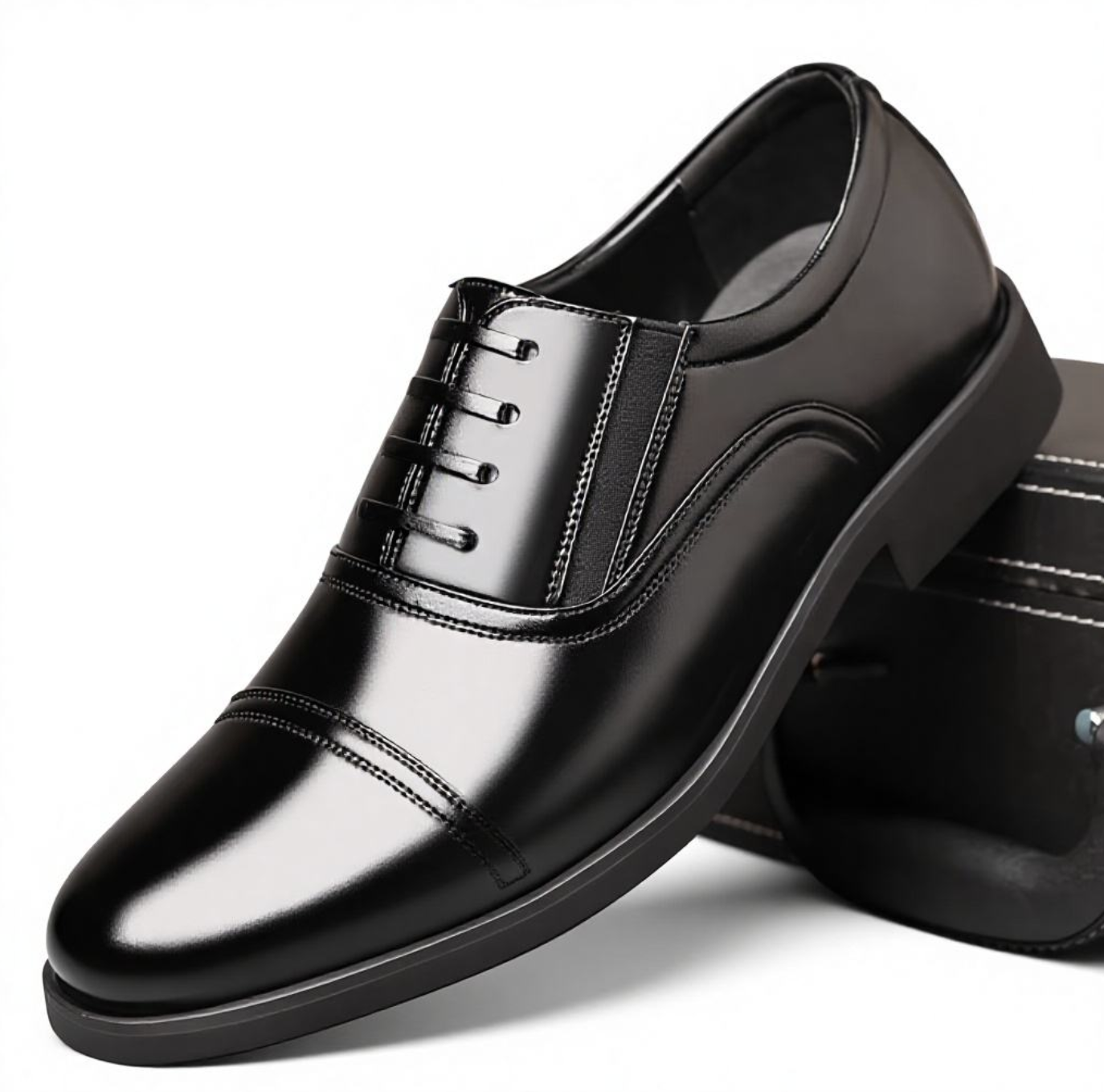 Men’s Vintage British Style Casual Shoes – Classic Retro Lace-Up Footwear
