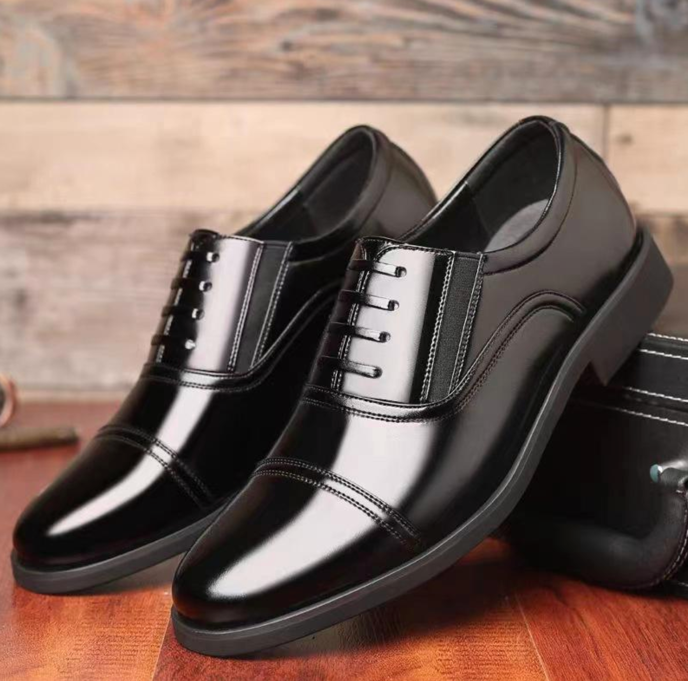 Men’s Vintage British Style Casual Shoes – Classic Retro Lace-Up Footwear