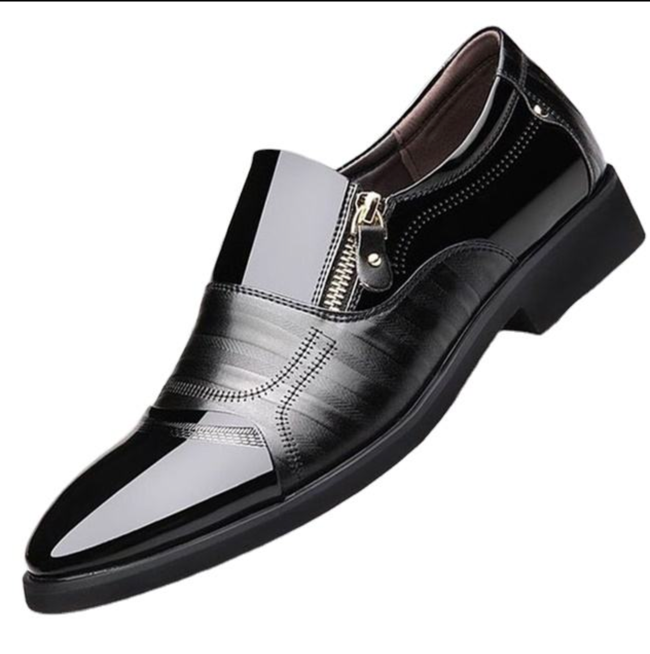 Men’s Classic Business Formal Shoes – Elegant Four-Eyelet Dress Shoes