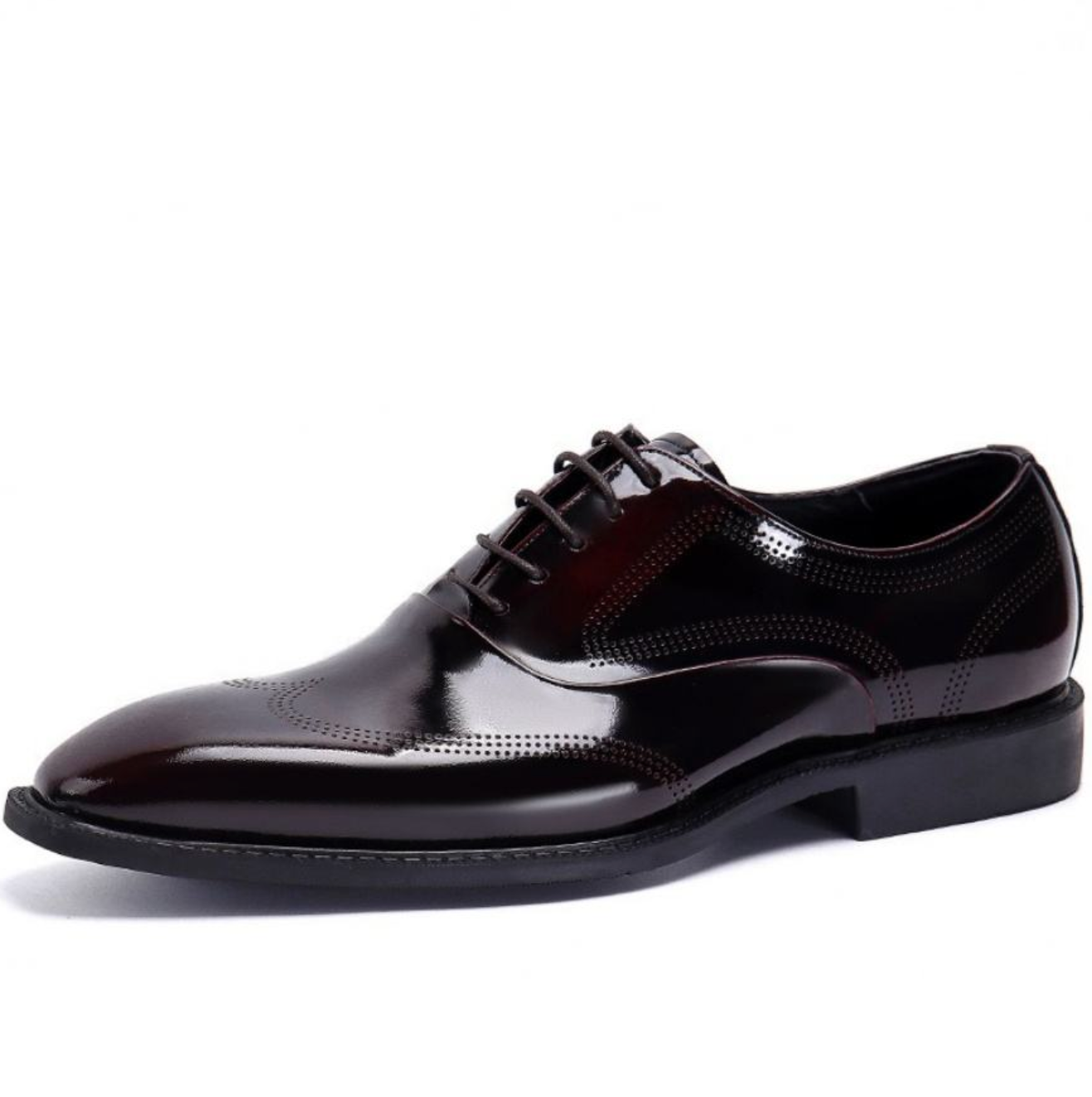 Men’s Classic Square-Toe Business Dress Shoes – Elegant Formal Leather Footwear
