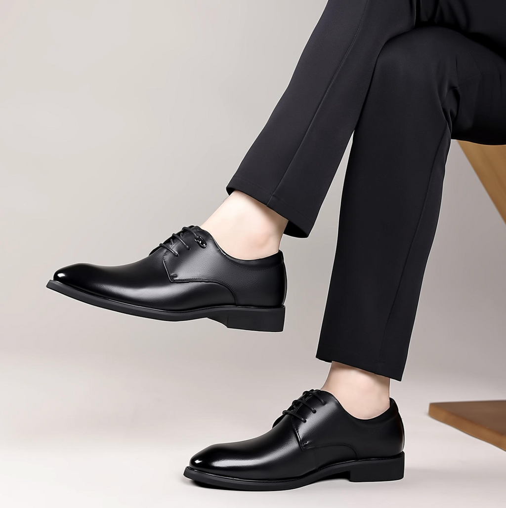 Men’s Genuine Leather Formal Dress Shoes – Classic Wedding & Business Oxfords