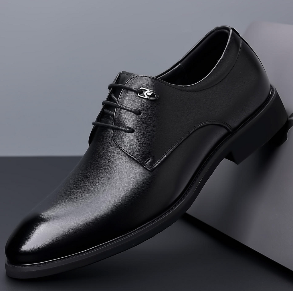 Men’s Genuine Leather Formal Dress Shoes – Classic Wedding & Business Oxfords