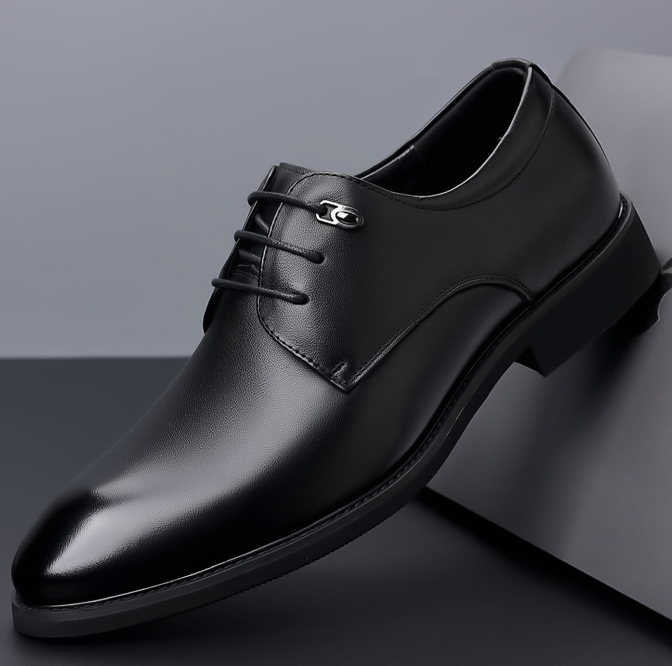 Men’s Genuine Leather Formal Dress Shoes – Classic Wedding & Business Oxfords
