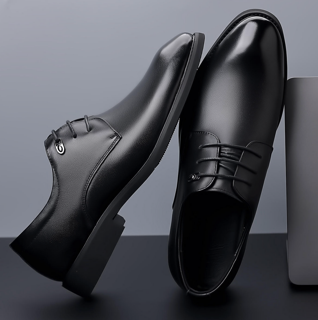 Men’s Genuine Leather Formal Dress Shoes – Classic Wedding & Business Oxfords