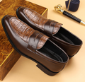 Men’s Classic PU Lace-Up Dress Shoes – Elegant Business & Casual Footwear