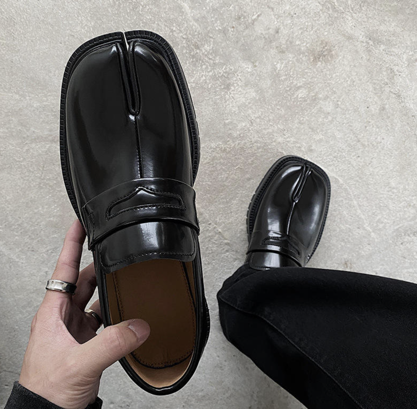 Men’s Height-Increasing Leather Dress Shoes – Classic Thick-Sole Business Footwear