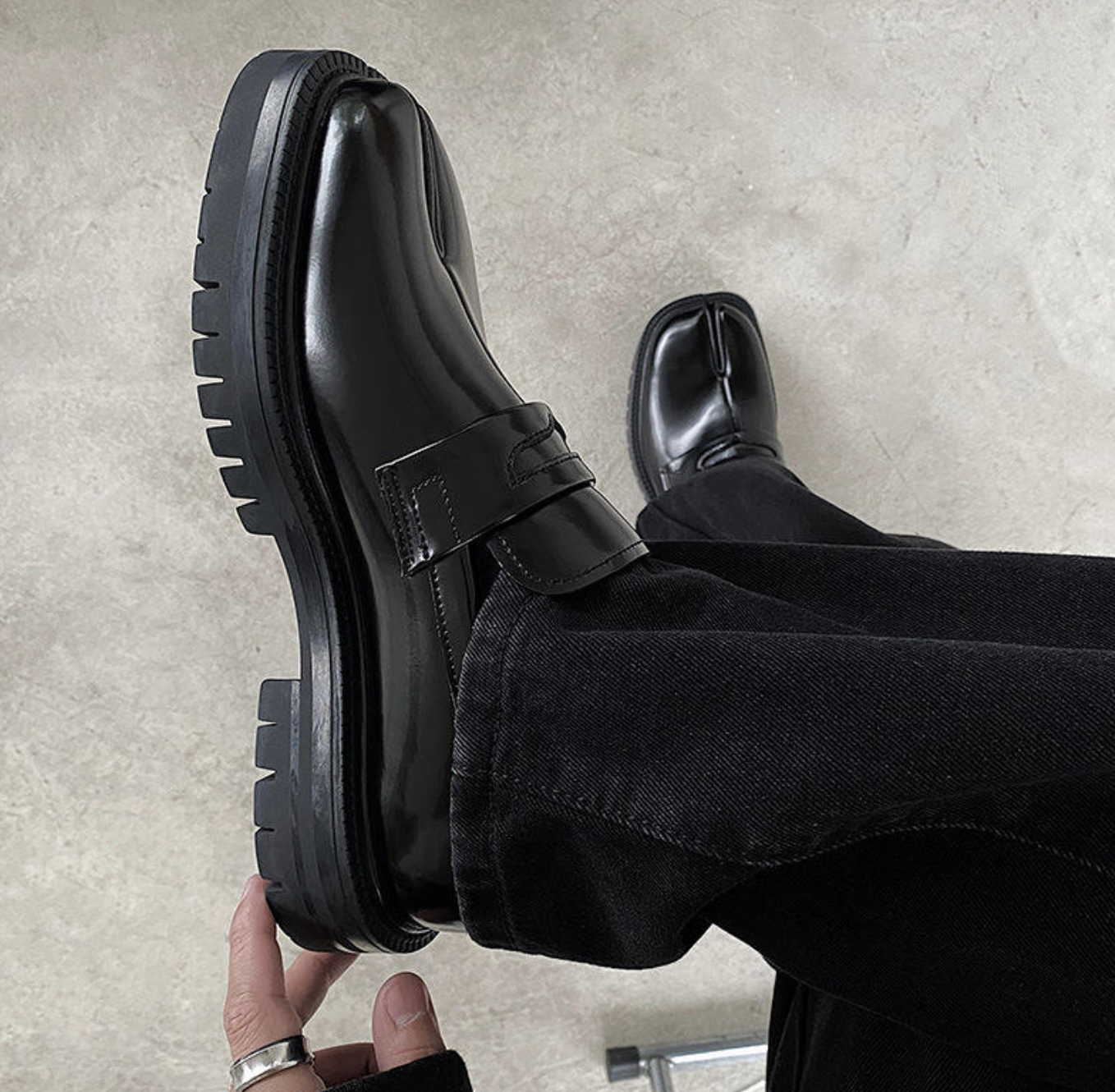 Men’s Height-Increasing Leather Dress Shoes – Classic Thick-Sole Business Footwear