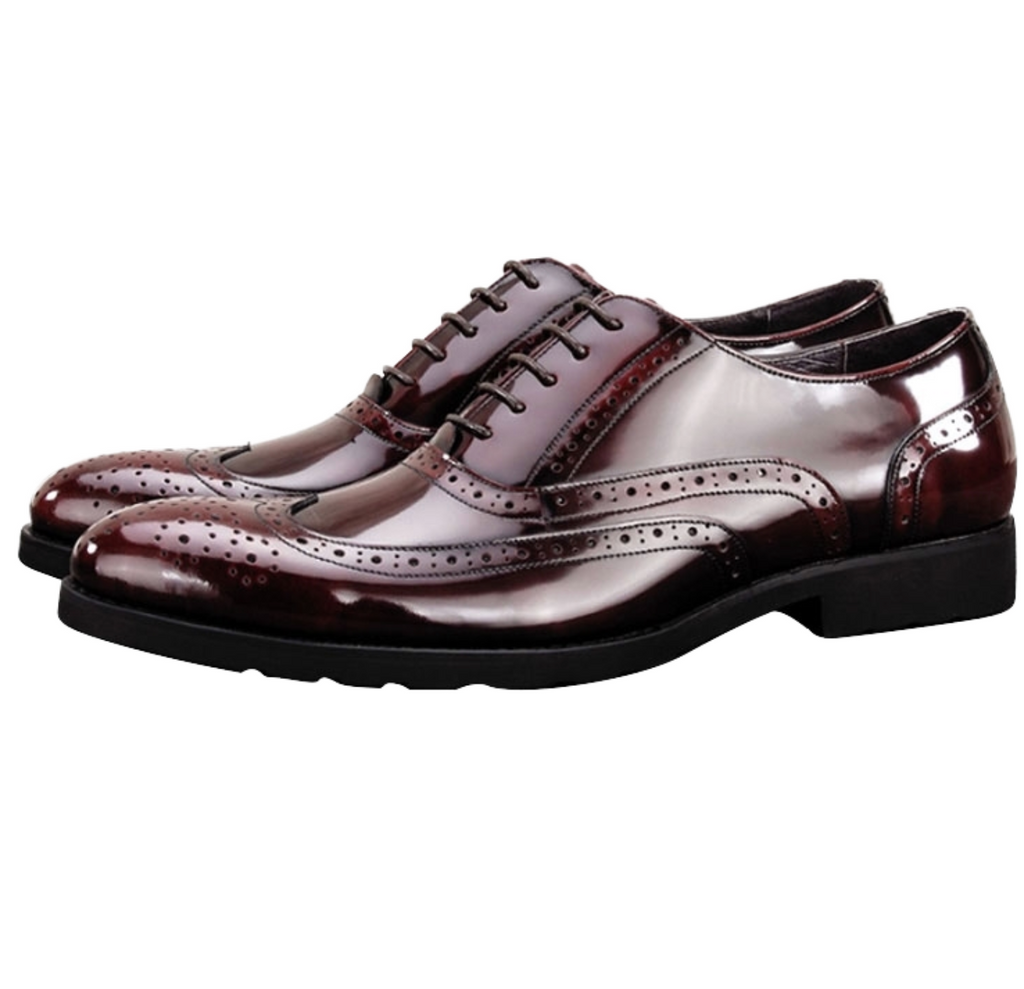 Men’s Luxury Leather Dress Shoes – Classic Breathable Business & Formal Footwear